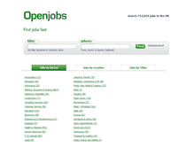 Tablet Screenshot of openjobs.co.uk