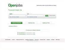 Tablet Screenshot of openjobs.fr